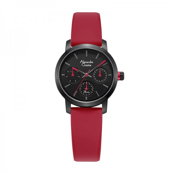 Alexandre Christie AC 2A22 Black Red Rubber BFRIPBARE